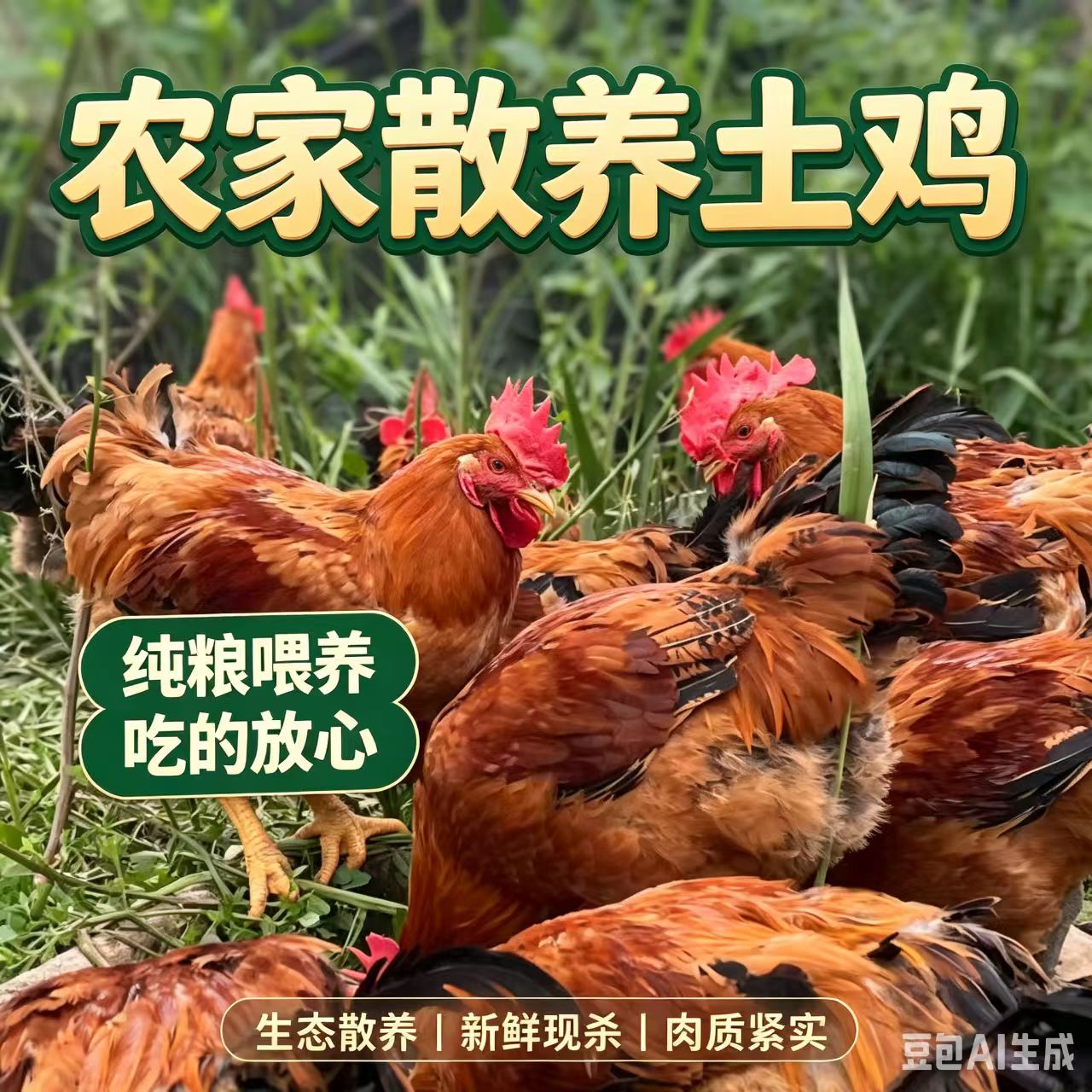 甘肃农家散养现杀土鸡炖汤