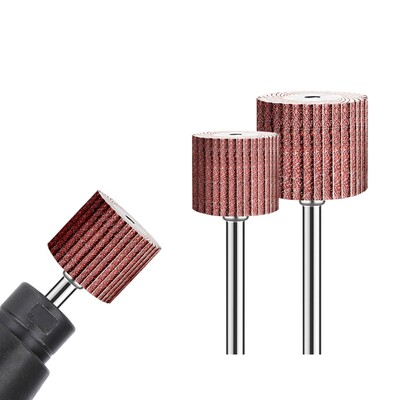 百叶磨头百叶轮砂纸轮抛光活柄叶轮mm砂布抛光头0目00打磨头