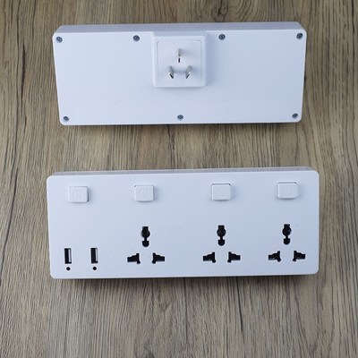 一转四香港英规标拖板接线板U插座转换通用款白