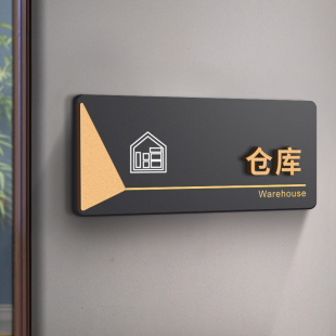 亚克力仓库标识牌提示牌温馨家用办公门牌门贴定制工程部运营部行