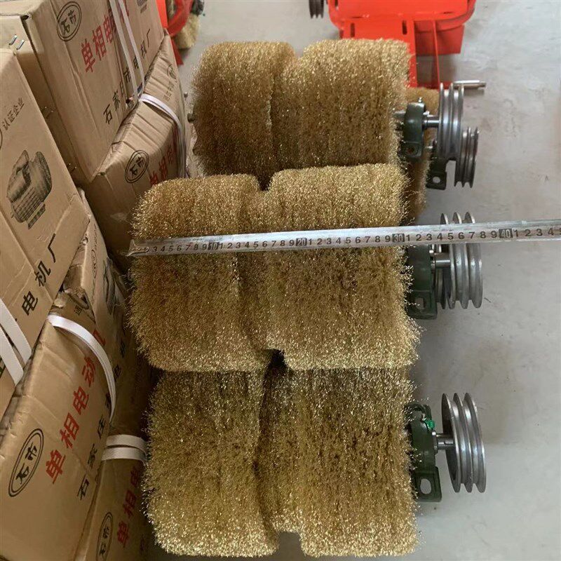 钢丝轮刷彩钢瓦除锈打钢板方管金属毛刺打磨除锈丝轮抛光地面