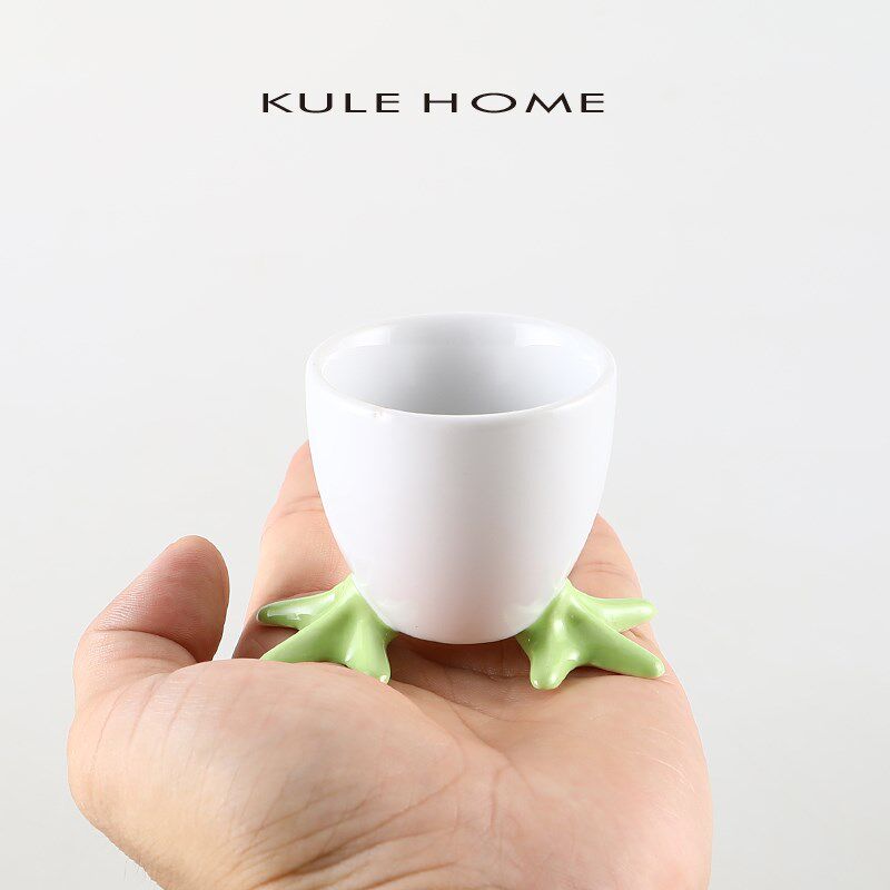 HO 鸡蛋托杯餐桌用蛋杯托陶瓷早餐放鸡蛋的杯子座创意经典