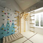 儿童室内攀爬墙攀岩板儿童家用攀岩板游乐体能训练器材攀爬墙益智