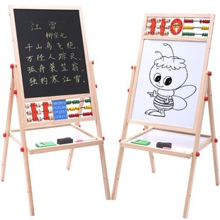 k无尘小黑板家用磁性幼儿宝宝学写字涂鸦白板可 儿童画画板支架式
