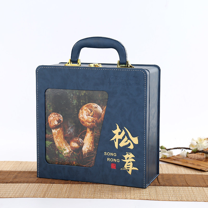 羊肚菌礼盒包装盒一斤装松茸干货礼品盒半斤装g羊肚蘑空盒子