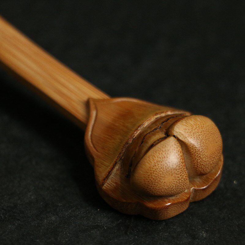 存放十年以上玉竹老料纯手工精工雕刻打磨精磨精磨如意把玩竹