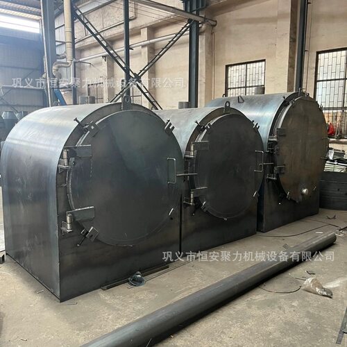 新型卧式炭化炉 原木果木干馏气体炭化炉 核桃杏仁多用炭化炉厂家