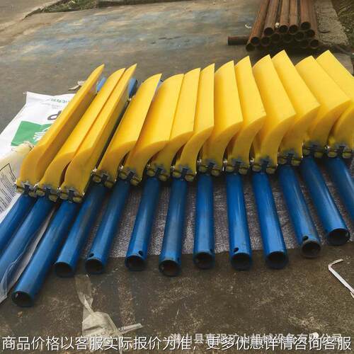 机头滚筒头部聚氨酯清扫器 一道合金聚氨酯清扫器 电动滚刷清扫器