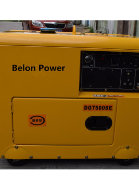 DG7500SE5KW单相低噪音柴油发电机5.5KW220V低噪音柴油发电机