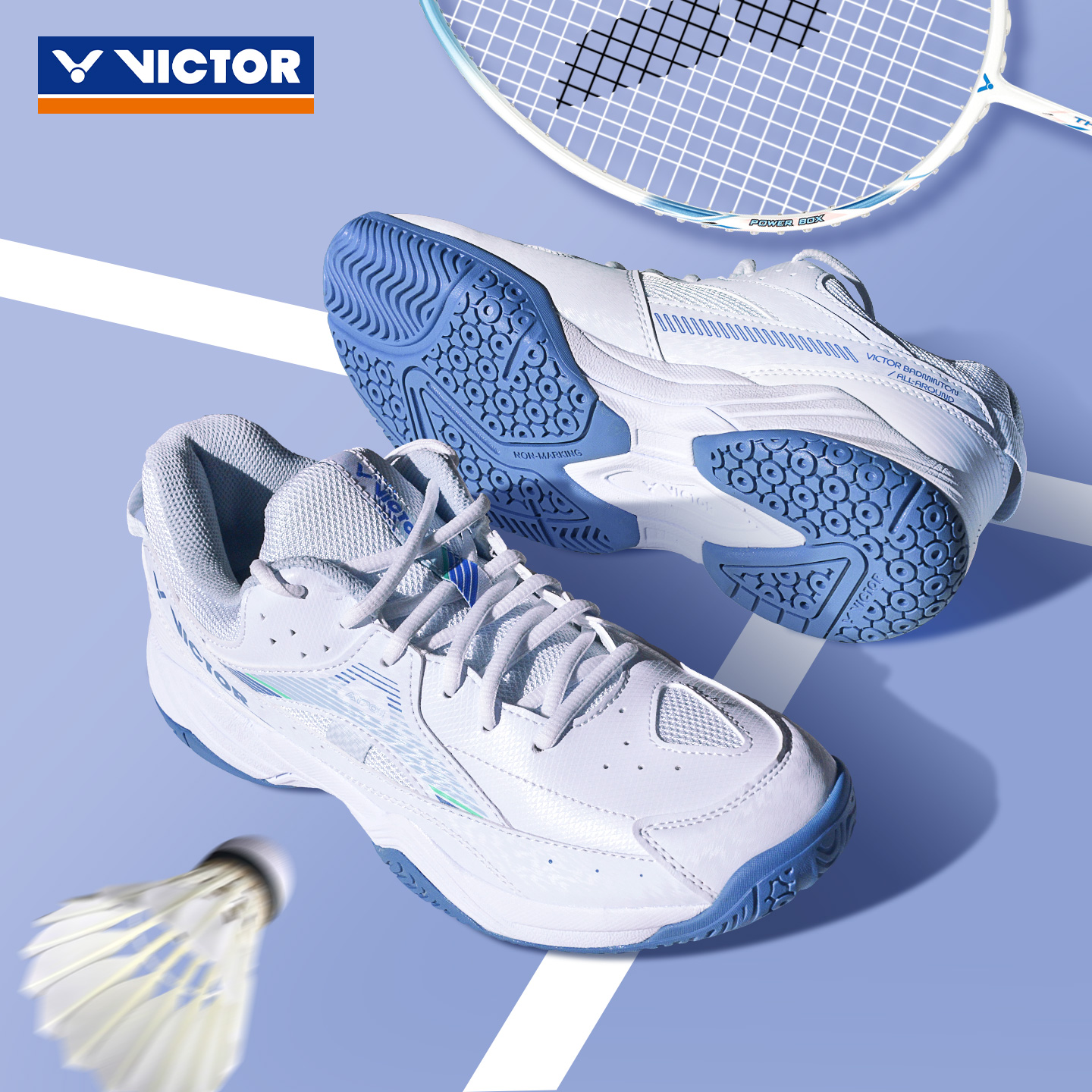 VICTOR胜利羽毛球鞋男款女款A170