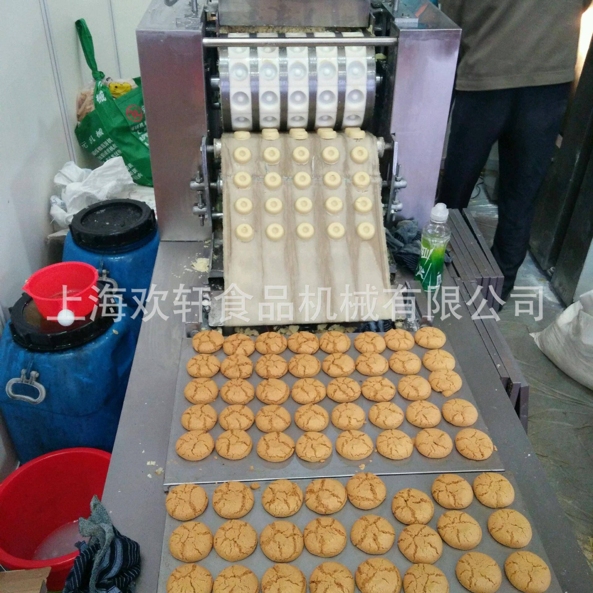 桃酥饼干成型机饼干机链条炉隧道烤炉小型创业设备厂家直销