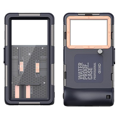 llun防水手壳卡扣io全包密封潜水游泳水下按键拍照9触屏相握把浮