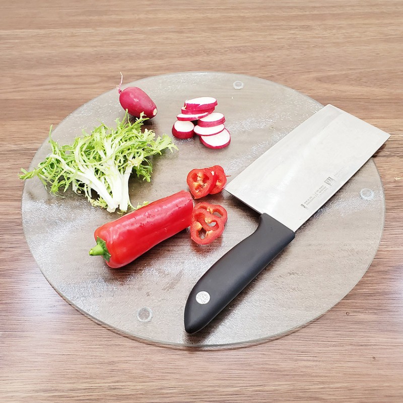 抗菌防霉双面食品级大中小号圆形透明钢化玻璃切菜板砧板面板案板