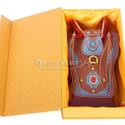 马鞍子工艺品 纯皮 摆件蒙古族特色工艺品摆设 仿真马鞍子