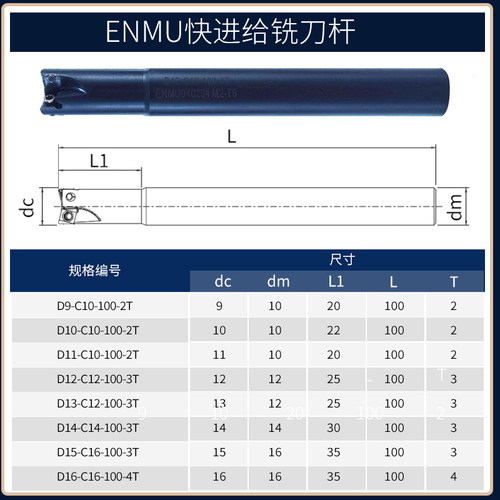 N小径快进给抗9度ENMU加工中心直角刀杆代替刀杆刀片