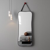 全身穿衣镜子家用挂墙异形卫生间浴室卧室玄关衣帽间壁挂式 试衣镜