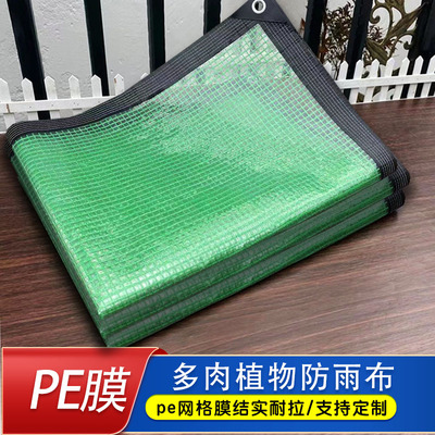家用环保防雨布防水雨篷布温室花房绿植物花卉阳台透明遮雨保温膜