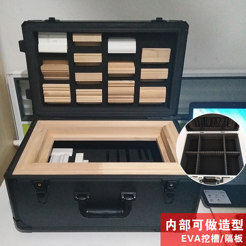 铝合金拉杆箱航空箱带锁工具仪器箱子大号带轮子箱定制