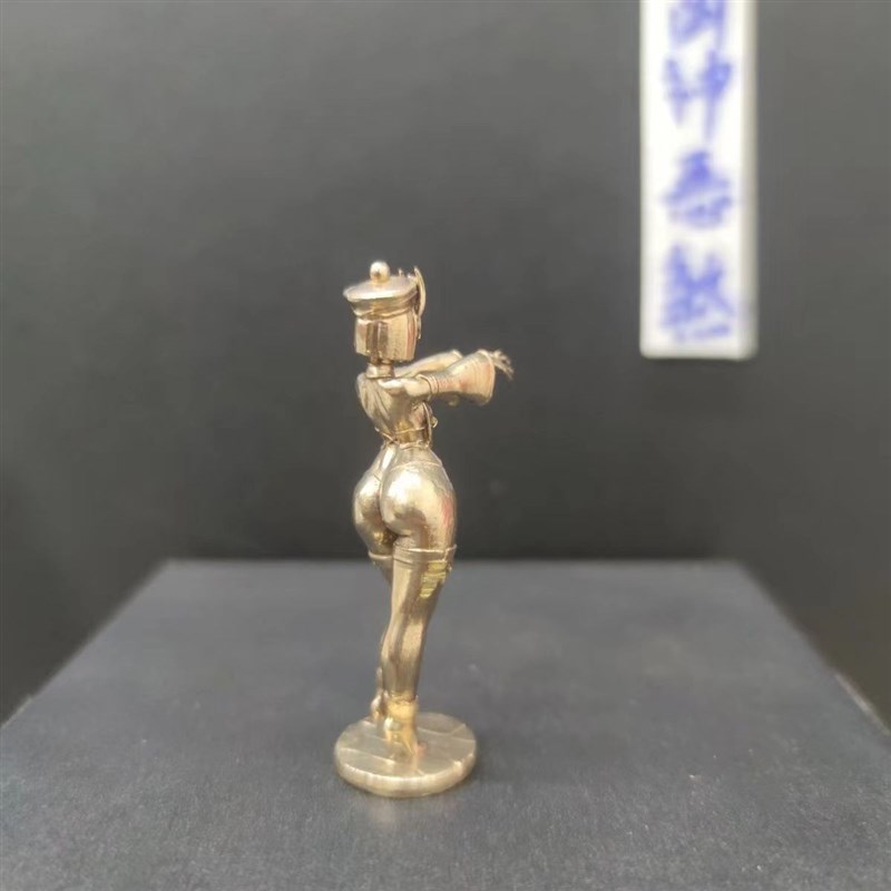 7cm纯铜二次元动漫美女人物角色场景僵尸少女手办模型摆件可上色