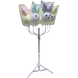 圆梦棉花糖展示架摆摊移动拆装折叠卡通花式插架任意掰弯商用架子