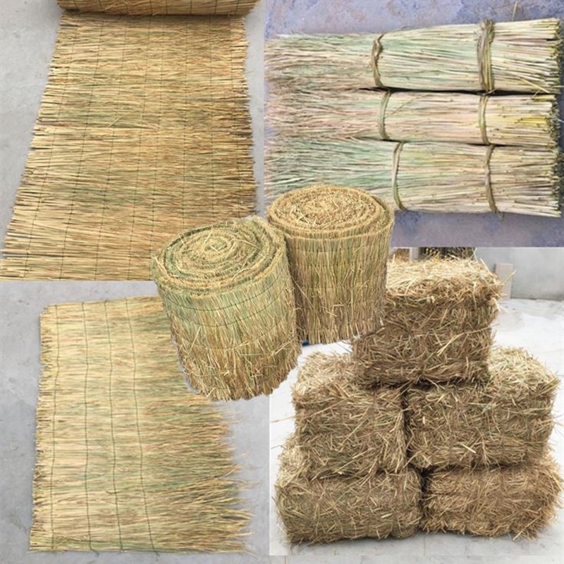 干屋檐草苫麦草防冻工艺豚鼠马农家乐公园草垫稻草室内外夏季草编