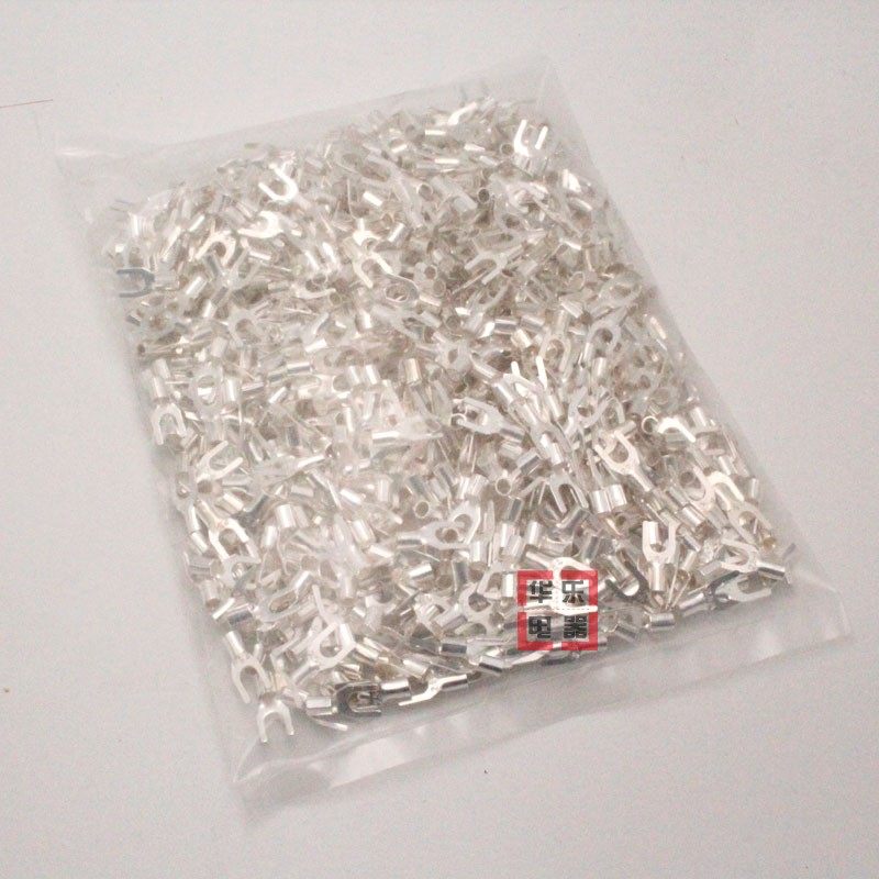 UT1.5-4 冷压接线端子U型Y形叉形裸端头铜线鼻子 1000只,电子/电工,接线端子,淘宝优惠券,粉丝福利购,淘宝优惠卷