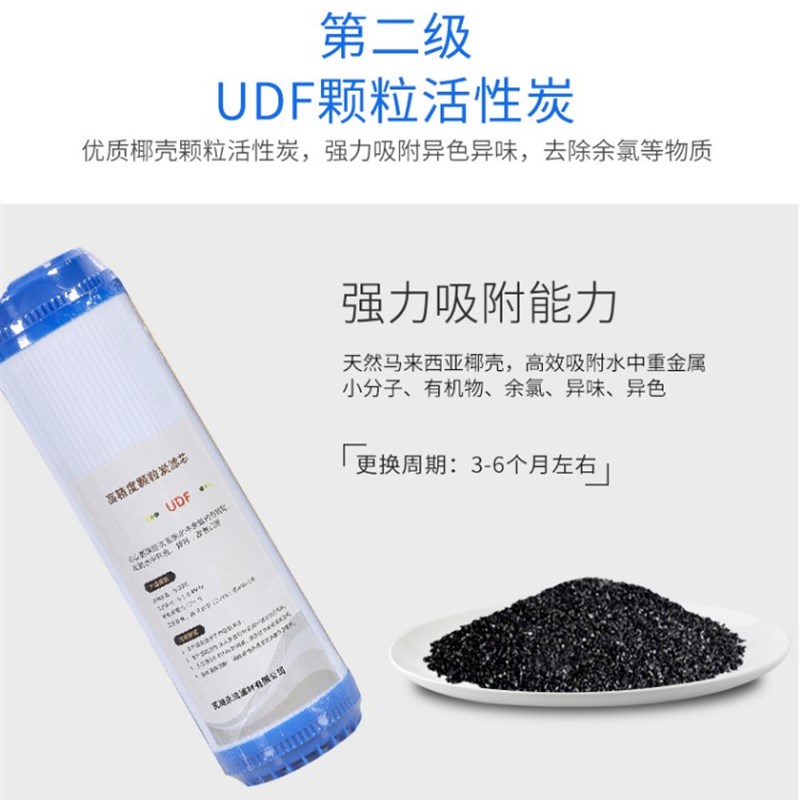 格美希力鼎美松浦家用净水器10寸活性炭pp棉通用前三级滤芯通用型