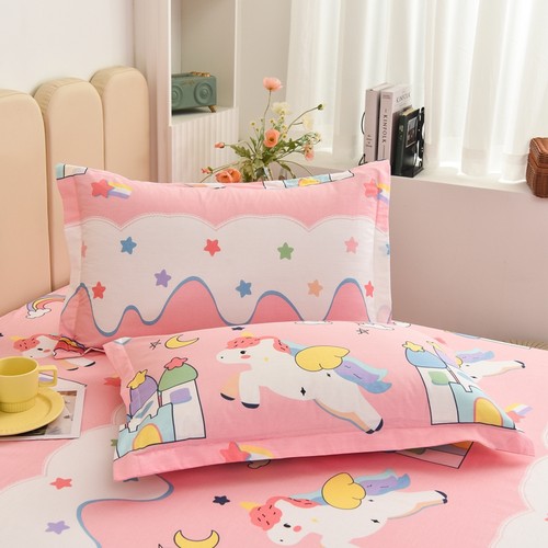 纯棉全棉斜纹枕头套4874cm定做订制卡通儿童小清新单人一对装