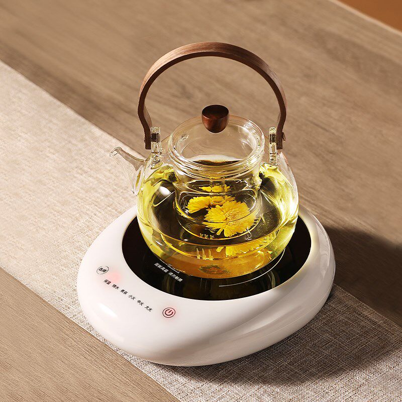 简悠小型迷你电陶炉煮茶烧茶烧水新款小电磁炉超薄家用煮茶器泡茶
