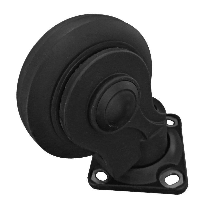 手推车脚轮静音平板车万向轮塑料支架轮子橡胶工业轮片热卖