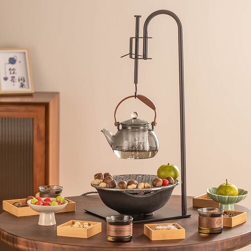 围炉煮茶电陶炉装室内吊炉烤火炉式煮茶炉全煮茶器具