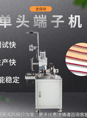 全自动单头端机裁线线剥皮扭线PWD-DT00子打端机线双单压着机压线