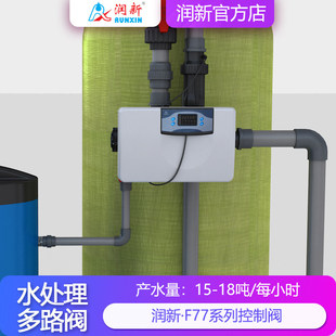 润新锅炉软化器控制阀砂炭过滤阀18吨 53518 F77B 63618 F77A1/A3