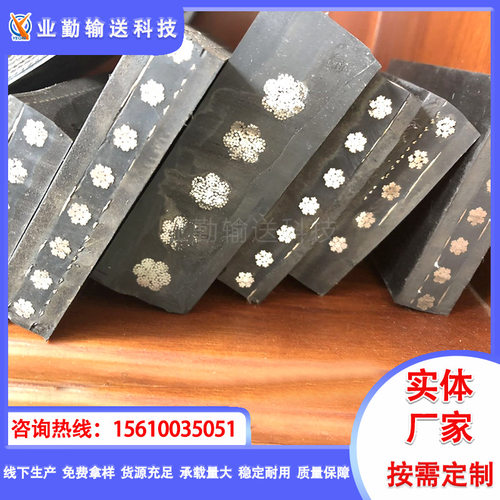 业勤按需制定打孔钢丝绳提升带畚斗提升带提升机胶带