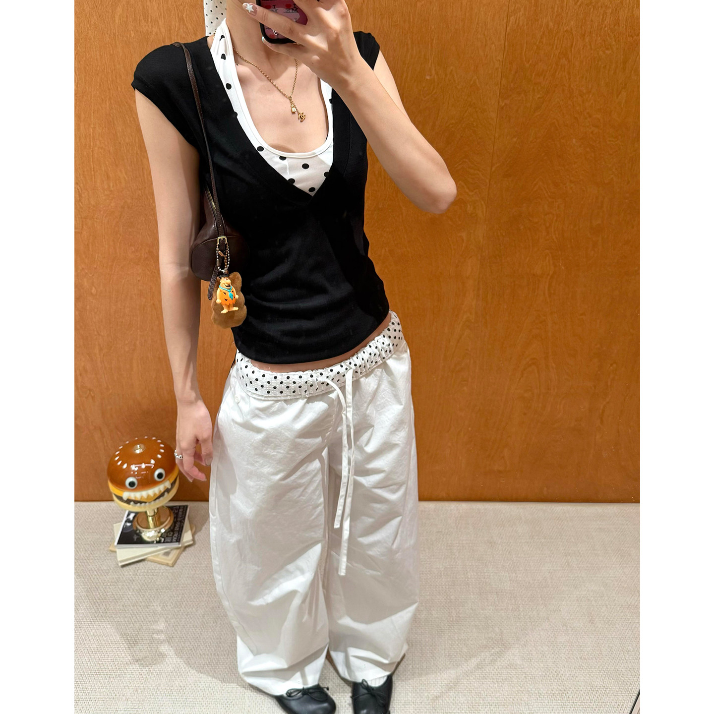 纯欲辣妹风小众设计感波点叠穿两件套短袖T恤女春夏新款短款上衣,女装/女士精品,时尚套装,淘宝优惠券,粉丝福利购,淘宝优惠卷