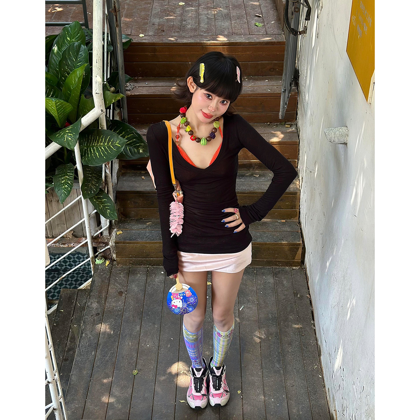 纯欲辣妹风微透薄款长袖罩衫T恤女2026年新款掐腰修身打底衫上衣,女装/女士精品,T恤,淘宝优惠券,粉丝福利购,淘宝优惠卷