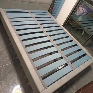 地铺床架排骨床架无床头榻榻米轻奢现代布艺卷装式静音排骨架加厚