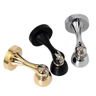 免打孔锌合金门吸黑色青古铜强磁门吸地吸龟顶