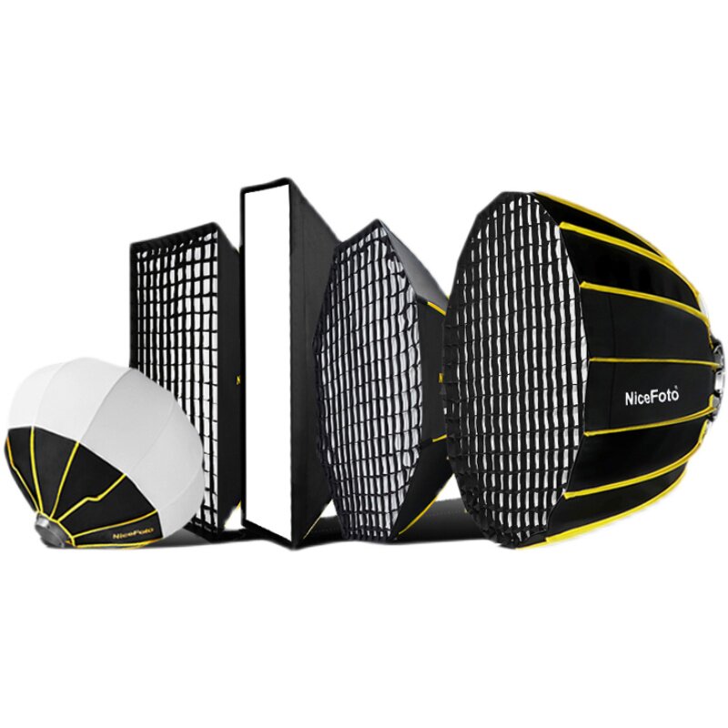 耐思9深格栅柔光罩摄影灯罩快装网格蜂巢蛋柔光器具抛物线柔光箱