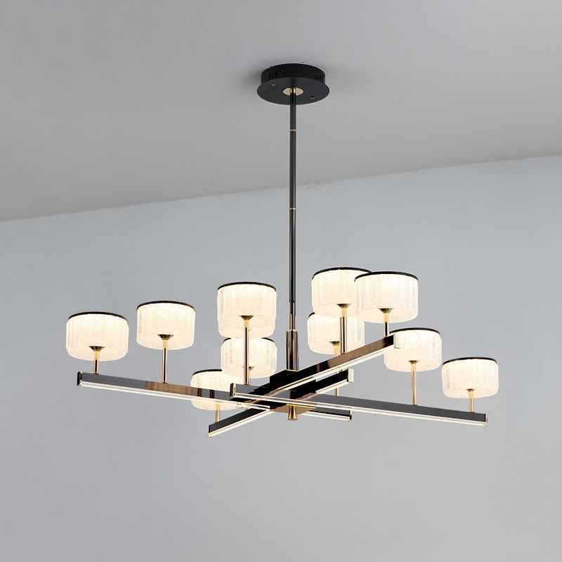 现代吊灯客厅水晶砂家用长条灯密封防尘卧室灯新款设计师吊灯,家装灯饰光源,客厅吊灯,淘宝优惠券,粉丝福利购,淘宝优惠卷