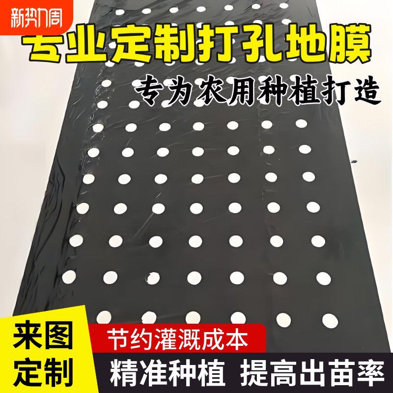 黑色打地膜羊肚菌透气塑料膜洋葱辣椒西红柿茄子豆角莴笋种植