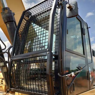 卡特22299挖机防护网挖掘机玻璃护网打锤