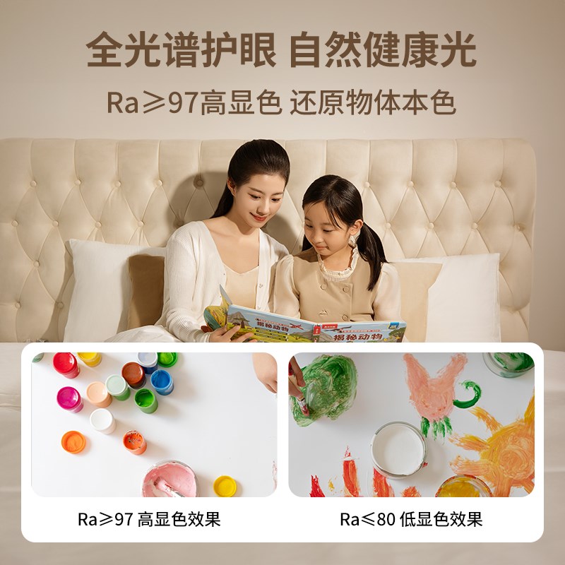 鹿家良品主卧室奶酪吸顶灯儿童房间全光谱护眼奶油风2024新款灯具