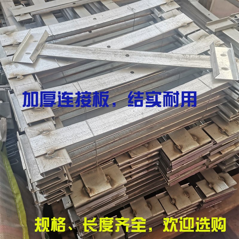 大棚轨道车三角铁连接片卡子固定件3*3角铁卡槽6分圆管连接套筒