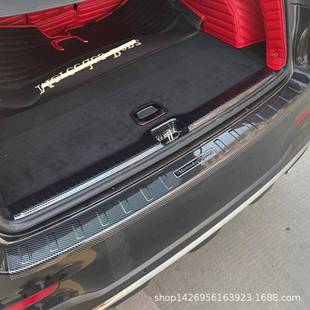 16奔驰GLC后护板ABS碳纤改装 门槛条适用BenzGlc尾门迎宾脚踏板K