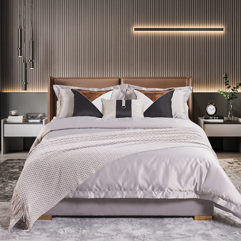 展厅样板间 家具配套床品 北欧 轻奢意式极简软装床品多件套 包邮