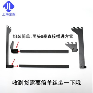 服装店侧挂横杆不锈钢梯柱aa立柱货架条童装店男装店挂衣服横梁