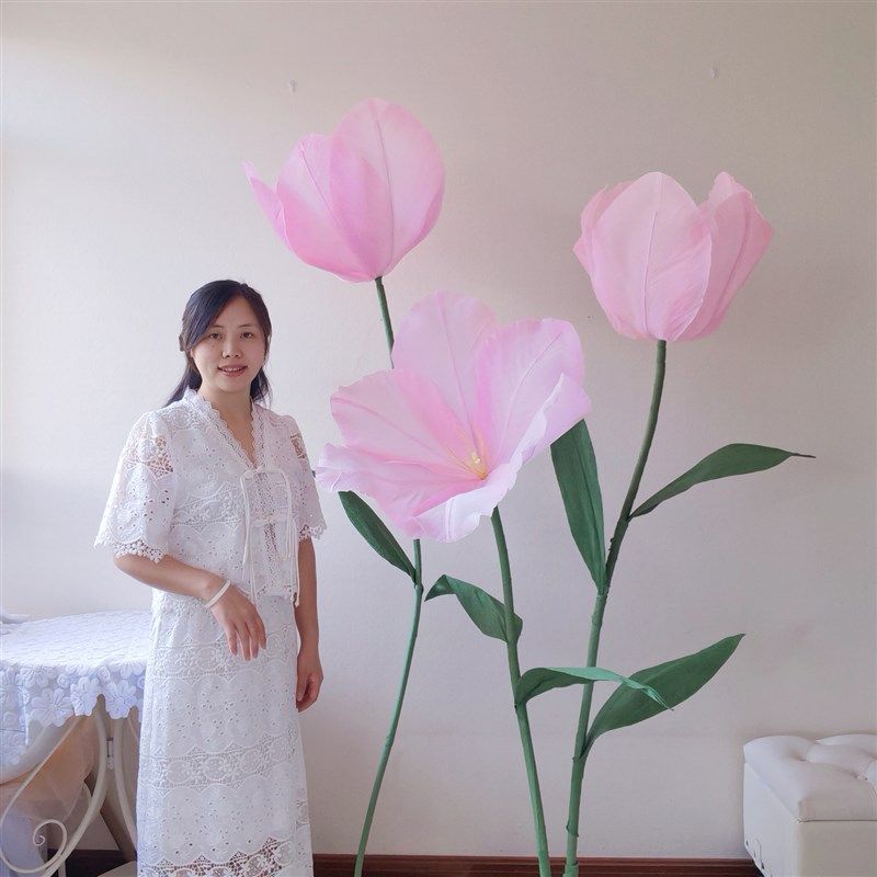 大型花郁金香花材料包皱纹纸DIY美陈商场婚礼母亲节手工套装大花,鲜花速递/花卉仿真/绿植园艺,花艺材料,淘宝优惠券,粉丝福利购,淘宝优惠卷