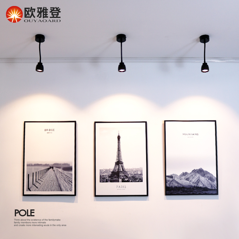 软管小射灯led 轨道灯明装吸顶天花灯背景墙壁展示柜酒柜筒灯侧装