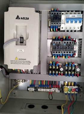 定做三相变频器调速控制箱电机水泵风机供水控制柜恒压变频配电箱